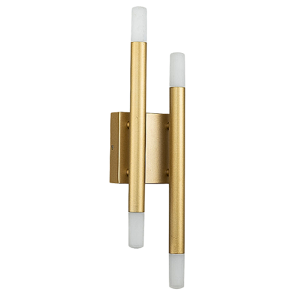 Arandela Parede Led Manacá 7x12x47cm 4x3W 720Lm 3000K Dourado BD004
