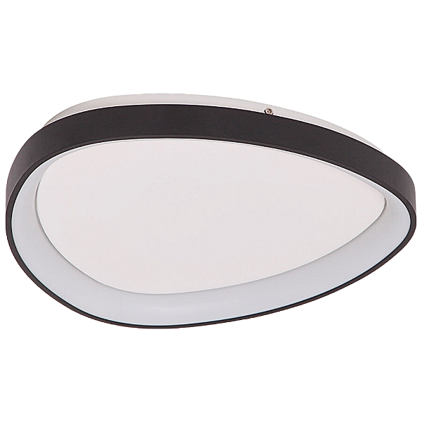 Plafon Led Bio 42x5,8cm 36W 2340Lm 3000K Preto Branco BIO1PS01PT042