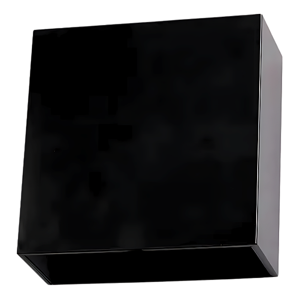 Arandela Parede Led Cubo 12x12x5,2cm 4W 260Lm 3000K Preto IP65 DL154B