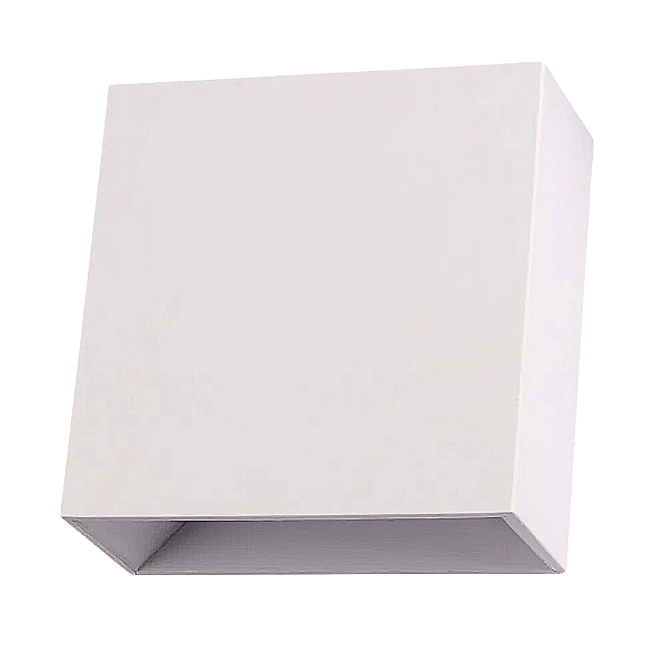 Arandela Parede Led Cubo 12x12x5,2cm 4W 3000K 260Lm Branco IP65 DL154W