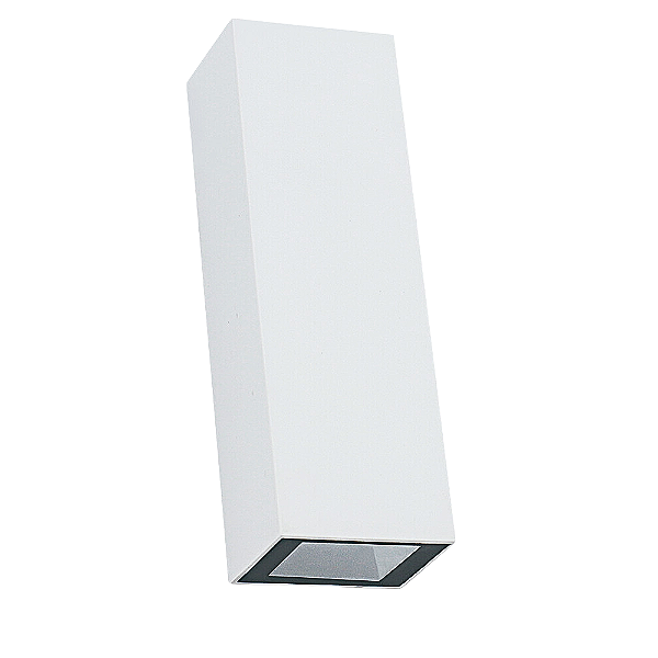Arandela Parede Led Quadra 4,2x3,2x12cm 2x2,5W 150Lm 3000K Branco IP65 DL157W