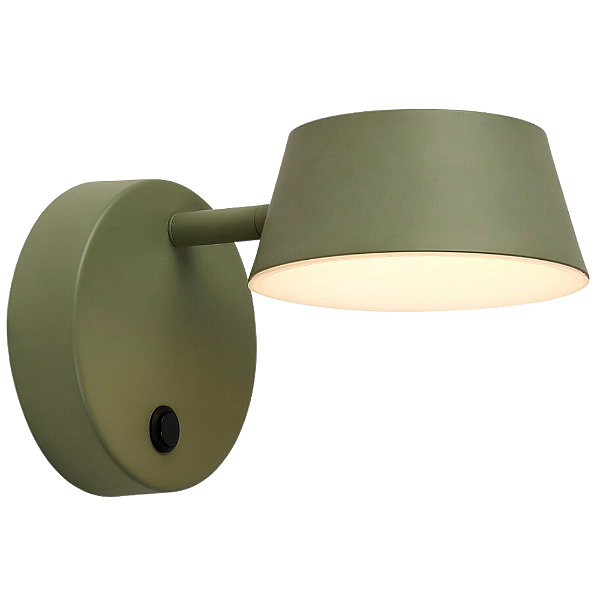 Arandela Parede Led Funnel 5W 3000K 400Lm 13x20x11Cm Verde IP20 FUN1AR01VD020