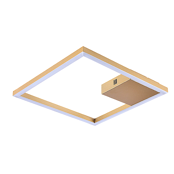 Plafon Led Tec 30W 3000K 1790Lm 40x40x4Cm Dourado IP20 GD014G