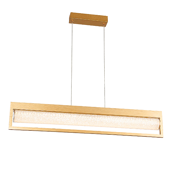 Pendente Led Glitter 20W 3000K 1000Lm 6x76x13,5Cm Dourado IP20 HC009S