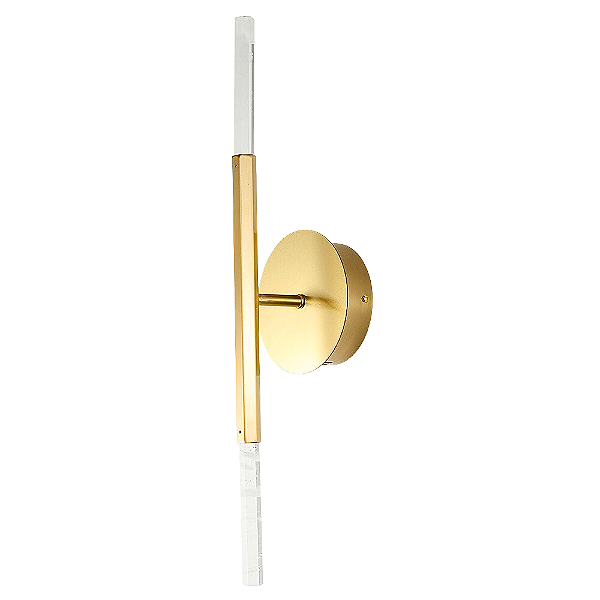 Arandela Parede Led Pétra 3W 3000K 300Lm 12x11x53Cm Dourado IP20 OC004M