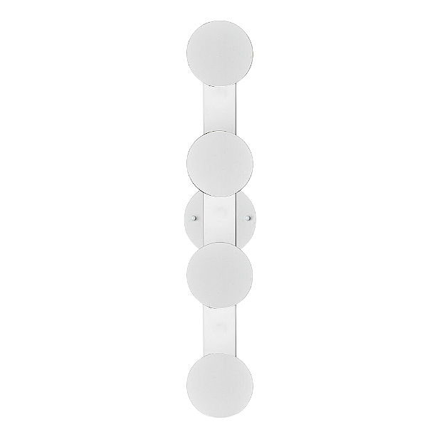 Arandela Parede Led Ribalta 5W 3000K 2000Lm 11x66x6Cm Branco IP20 RIB1AR01BR060