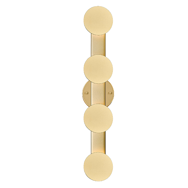 Arandela Parede Led Ribalta 5W 3000K 2000Lm 11x66x6Cm Dourado IP20 RIB1AR01DR060
