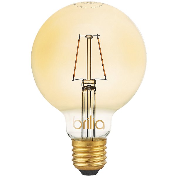Lâmpada Led Bulbo Balloon G125 2,5w 2200K 200Lm E27 Ambar Filamento 438725