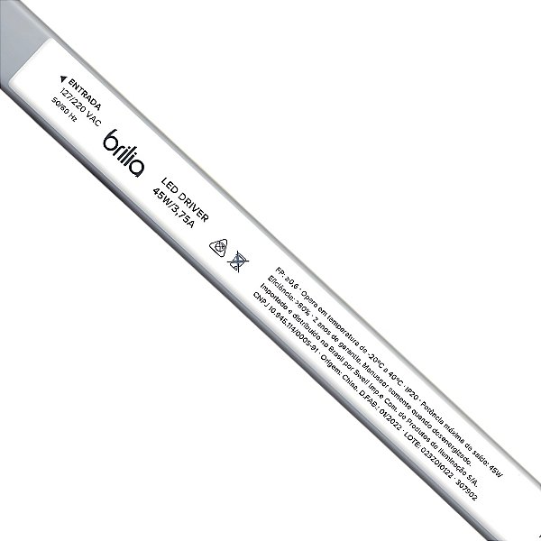 Fonte Slim Driver 45W 12V 2,75A IP20 307902