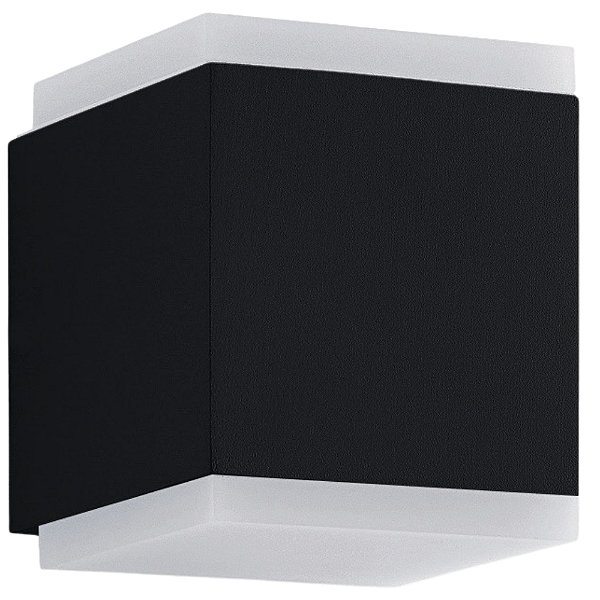 Arandela Parede Led Cubo 12w 3000k 580lm 2 Fachos Grafite 303416