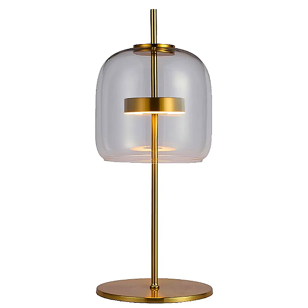 Abajur Led Mia 10W 3000K 300Lm 26cmx56cm Dourado Transparente HM016GC