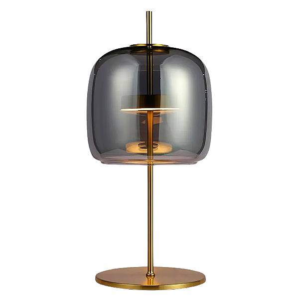 Abajur Led Mia 10W 3000K 300Lm 26cmx56cm Dourado Fume HM016GS