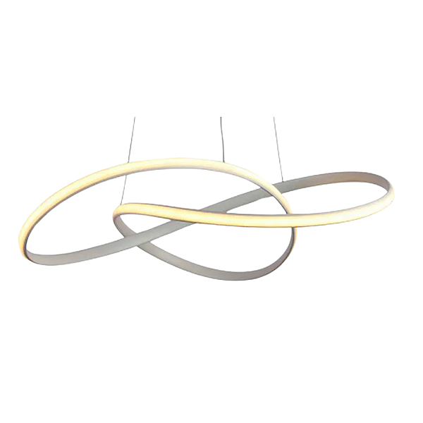 Pendente Led Atom 36W 3000K 1188Lm 63cmx15cm Branco HM019W