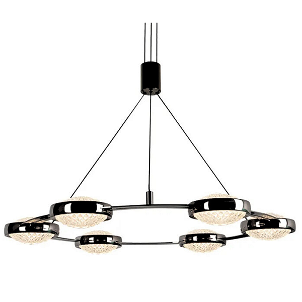 Pendente Led Beep 7,5W 3000K 2300Lm 66cmx6cm Preto KW010CN