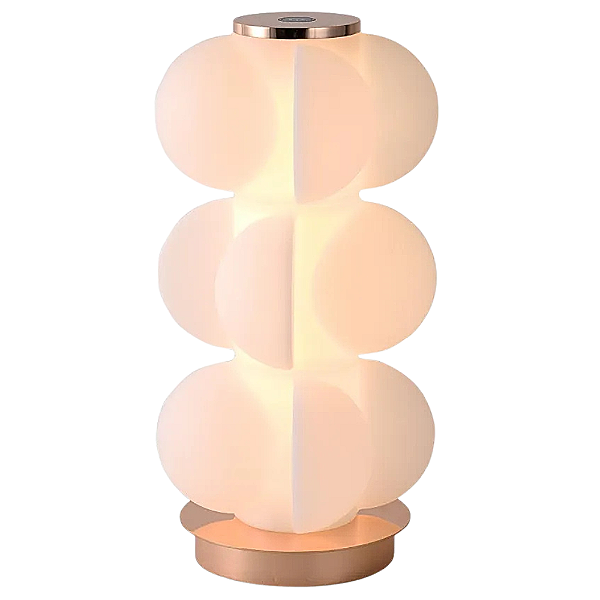 Abajur Led Cloud 3000K 796Lm 18cmx18cmx35cm Dourado ML019
