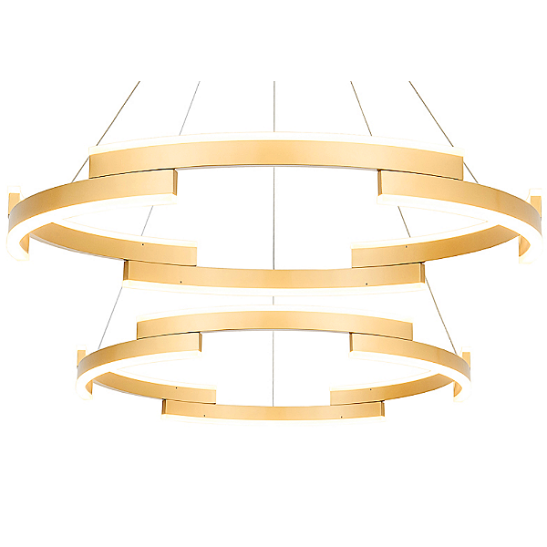 Pendente Led Match Dourado 60cmx3,5cm 80W 3000K 4800Lm MV002
