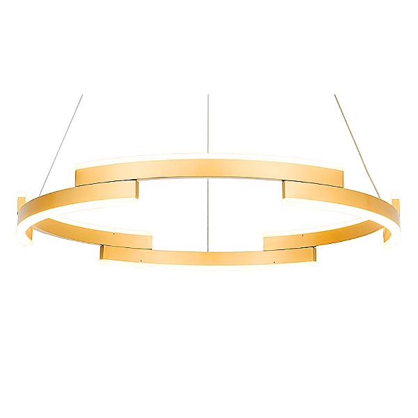 Pendente Led Match Dourado 80cmx3,5cm 72W 3000K 4320Lm MV001