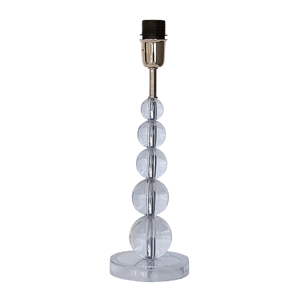 Base Para Abajur 14cmx39cm 1xE27 Bulbo Max 40W Cromado TE0127