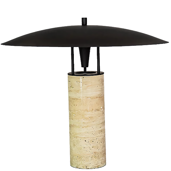 Abajur Pira 45cmx40cm 1xGU10 Mr16 Max 10W Bege Preto PIR1AB01BG045