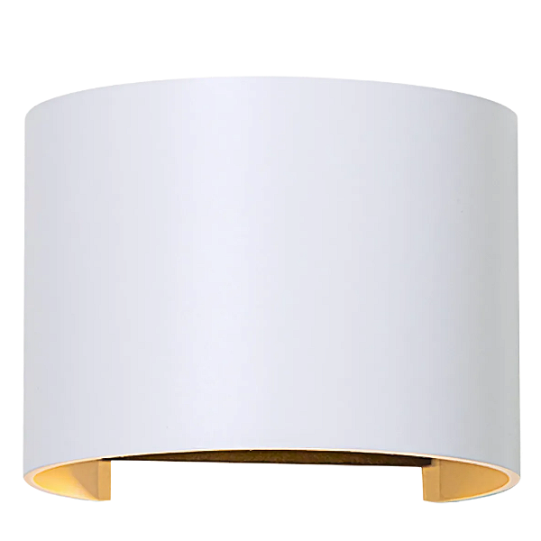 Arandela Led Rondo 3000K 300Lm 13,5cmx11,7cmx10cm Branco Ip65 Branco RON1AR01BR014