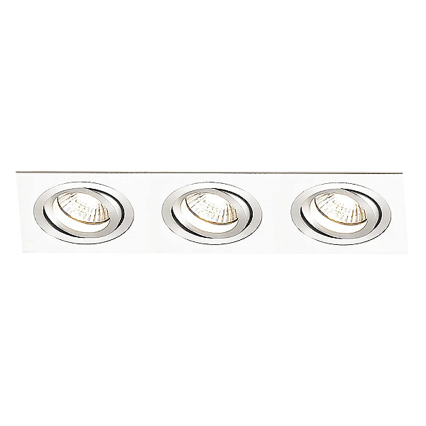 Spot Embutir Ecco Triplo AR111 GU10 51X17X5cm Branco NS5113B