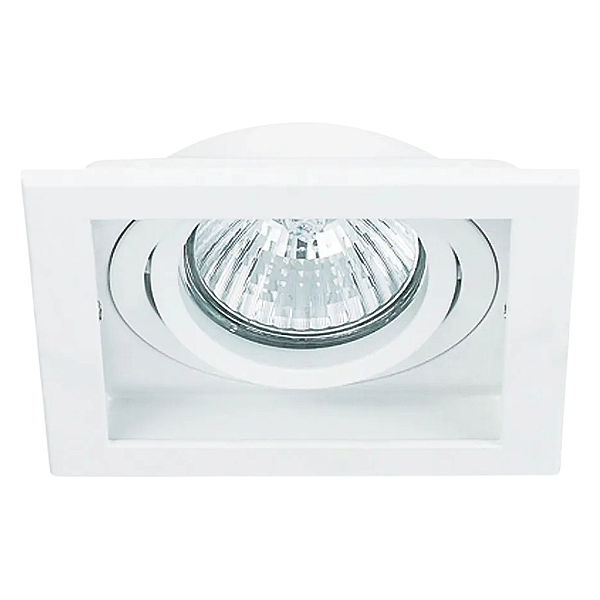 Spot Embutir Conecta Quadrado Mr11 Gu10 9X9X3,5cm Branco NS7351B