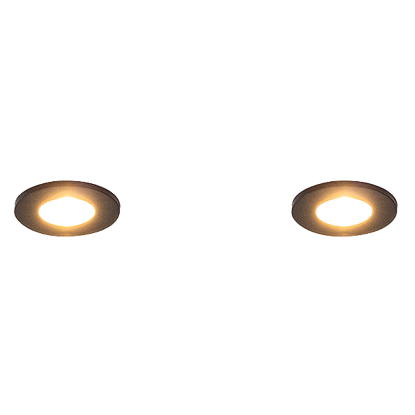 Spot Embutir Led Licto 1W 3000K 60LM 28° 3,5X2,9cm Preto LIC1ST01PT004