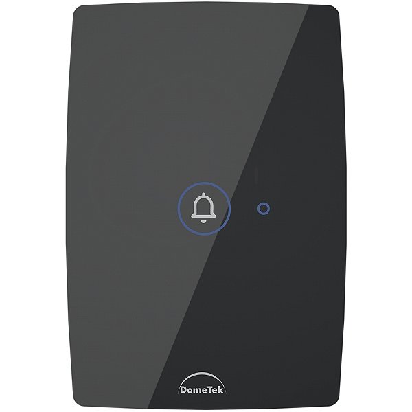 00601 PULSADOR DE  CAMPAINHA TOUCH DIAMOND PRETO 4x2