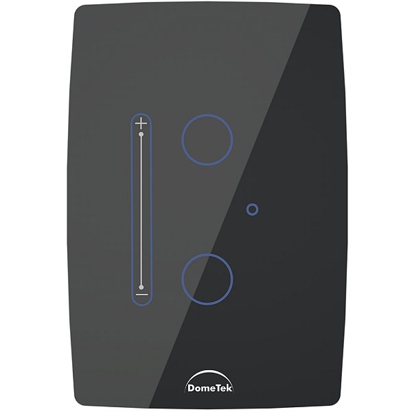 00760 VARIADOR LUMINOSIDADE DIMMER WIFI 2 CANAIS PRETO 4x2