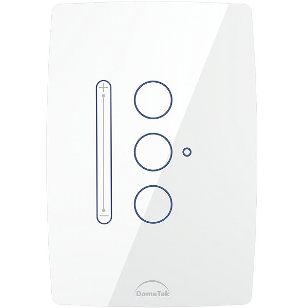 00762 VARIADOR LUMINOSIDADE DIMMER WIFI 3 CANAIS BRANCO 4x2