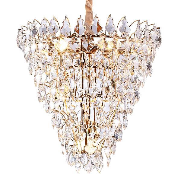 Pendente Paris Vela Max 40W 65cmX65cm Dourado Transparente IP20 AQ024S
