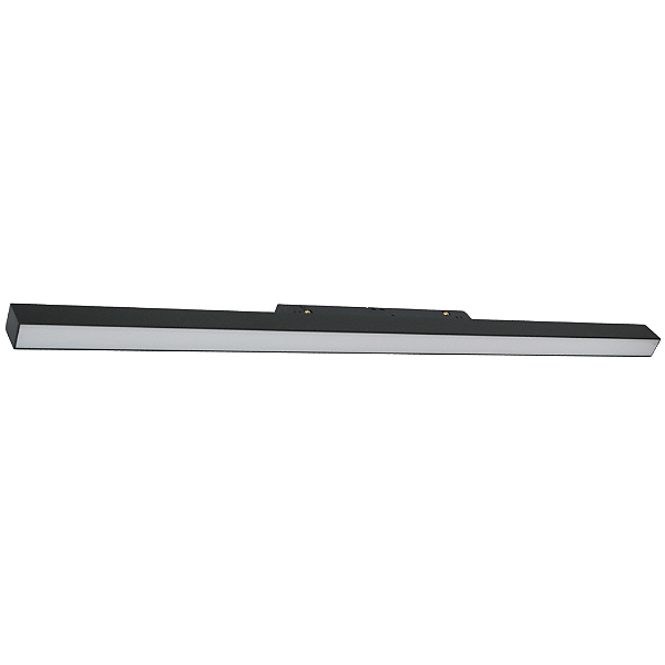 Sistema Linear Perfil de Luz Difusa Led System 18W 4000K 600lm 2,2cmX59,8cmX4,4cm Preto IP20 BY003N18
