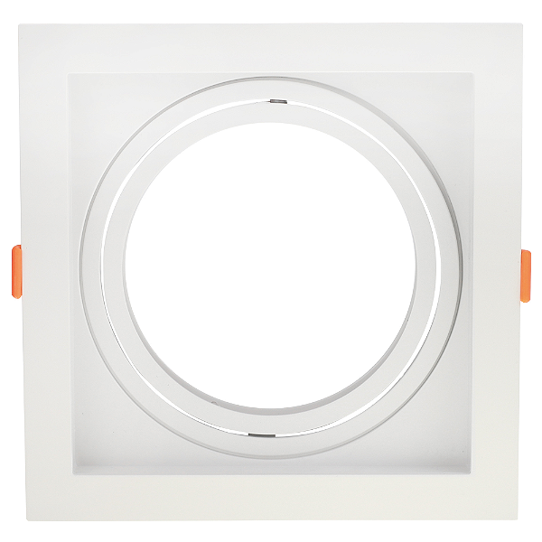 Spot Embutir Conecta ABS GU10 AR111 Max 50W 17cmX17cmX4,3cm Branco IP20 DL146AR111W
