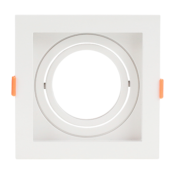 Spot Embutir Conecta ABS GU10 AR70 Max 50W 13cmX13cmX4,35cm Branco IP20 DL146AR70W