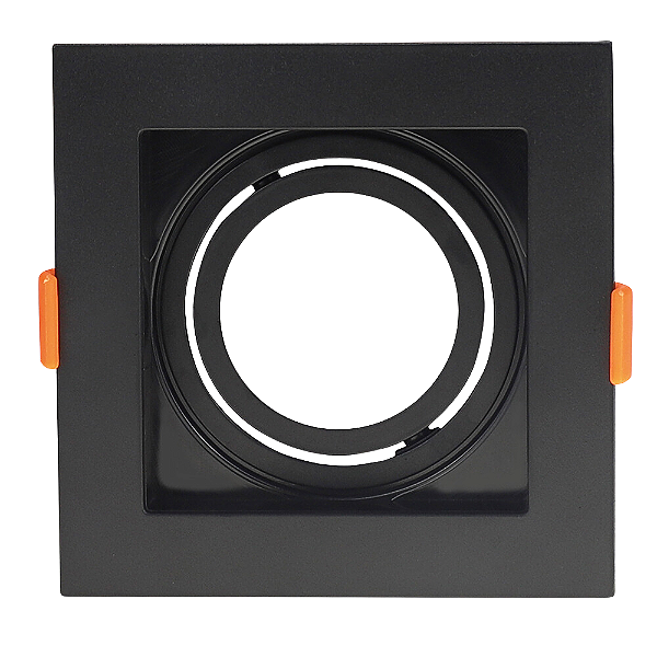 Spot Embutir Conecta ABS GU10 MR16 Max 50W 10,2cmX10,2cmX4,15cm Preto IP20 DL146DICB