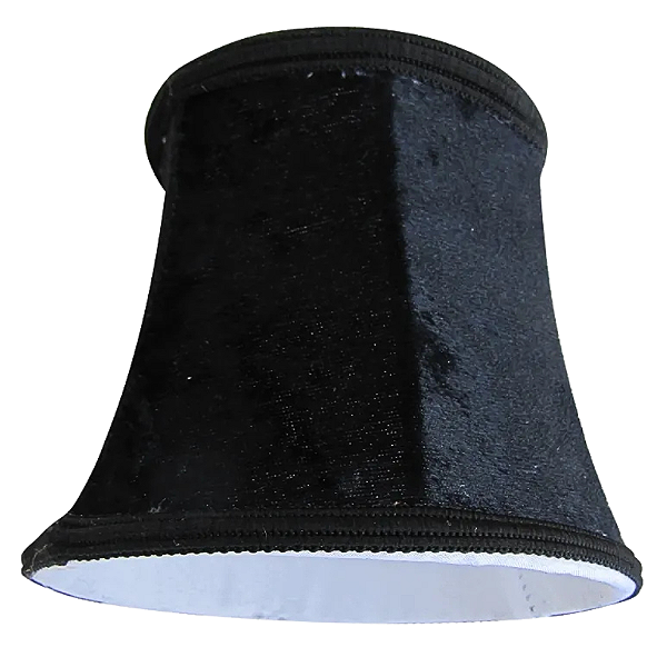 Cupula Para Abajur Mini 12,5cmX11cm Preto HU051B
