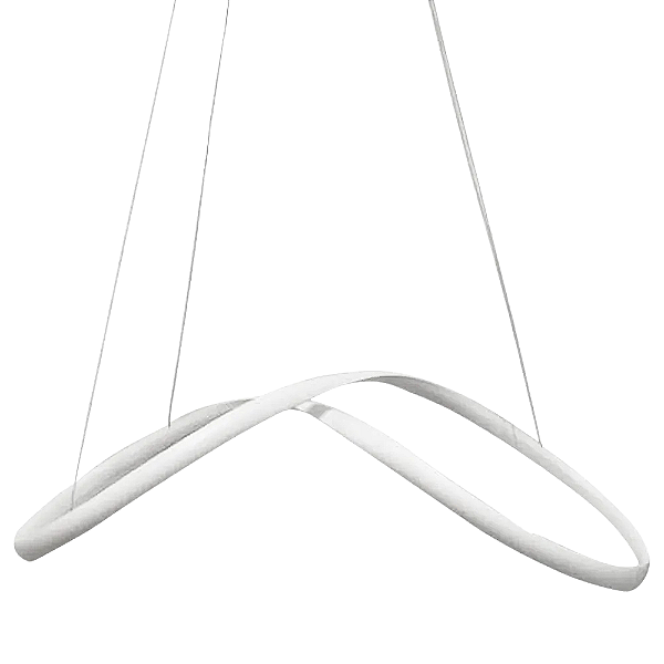 Pendente Led Zig 35W 3000K 1800lm 32cmX88cmX22cm Branco IP20 TP002