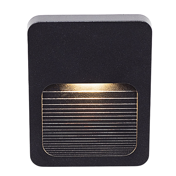 Balizador Led Mopi 2W 3000K 100lm 9cmX1,2cmX12cm Preto IP65 MOP1BL01PT009