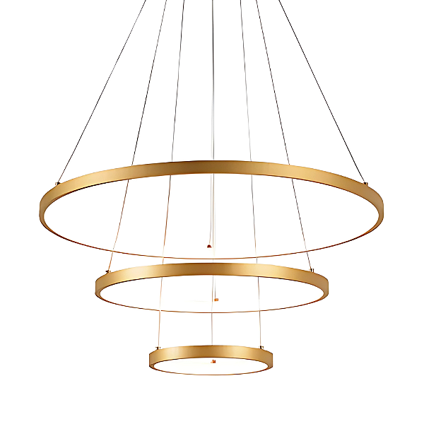 Pendente Led 75W 3000K 20X40X60cm Dourado DCD03009D