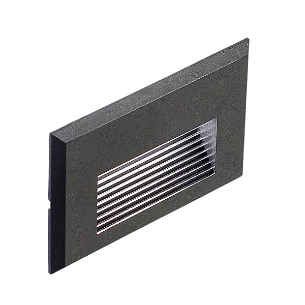 Balizador Led Meni Preto 2W 3000K 100lm 11,5cmX7,5cmX2,3cm IP65 MEN1BL01PT012