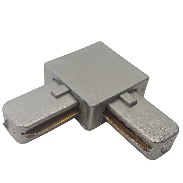 Conexão 'L' Trilho Sobrepor Cor Silver Metal ABS Sky-002sl