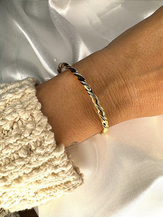 Bracelete Feminino Trançado Gold