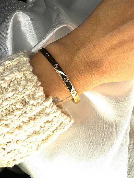 Bracelete Feminino Cartier Aro Gold