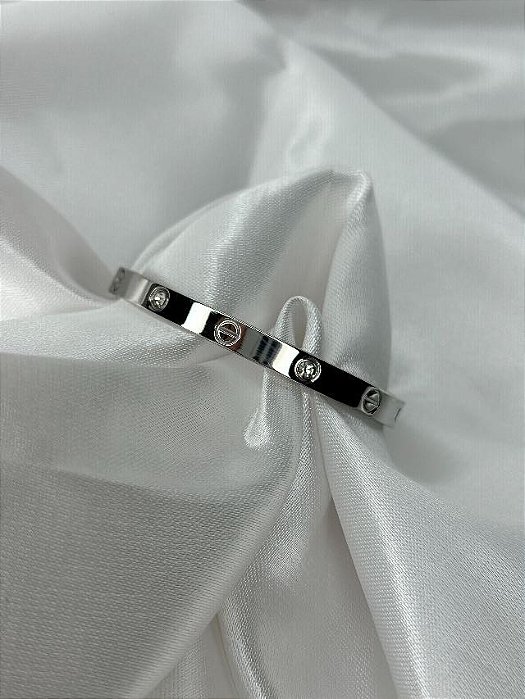 Bracelete Feminino Cartier Aro Ródio
