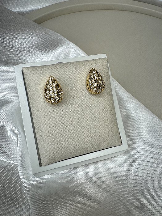 LOVE BRINCO GOTA CRAVEJADO OURO G