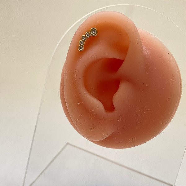 Piercing helix cristais