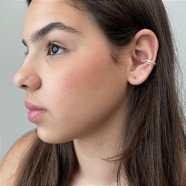 Piercing conch cravejado