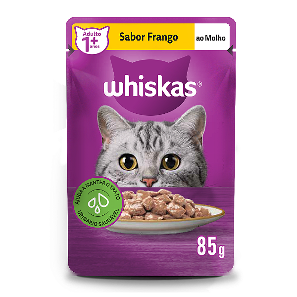 Whiskas Sachê Frango Ao Molho 85gr