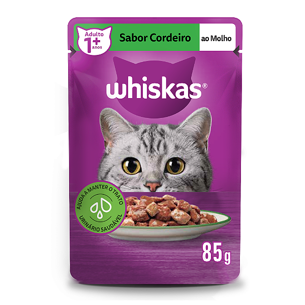 Whiskas Sachê Cordeiro Ao Molho 85gr