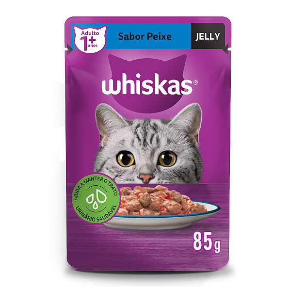 Whiskas Sachê Jelly Peixe 85gr